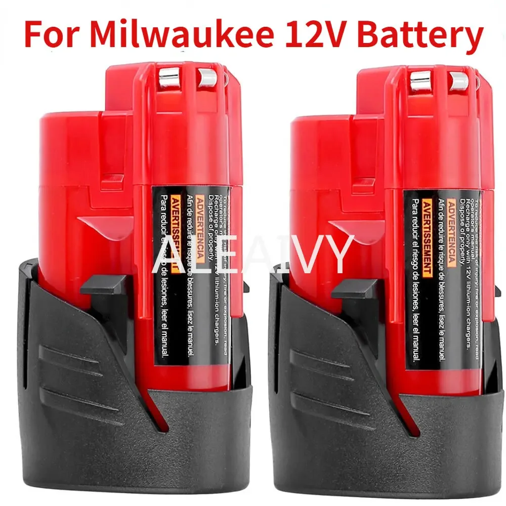 

Original 6000mAh 12V Battery for Milwaukee M12 XC 48-11-2410 48-11-2420 48-11-2411 12-Volt Cordless Tools 18650 Battery Pack