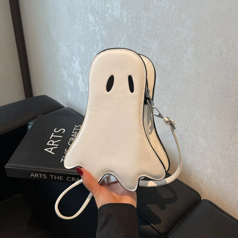 

2025 Hallwood Shoulder Carossbody Bags Niche Design Leather Gothic Shoulder Bags Cartoon Y2K Messenger Cellphone Bag