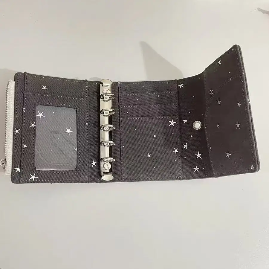 Minimal Denim Starry Sky M5 Loose-Leaf Notebook Clear Window Ita Cover Detachable Refillable Journal Portable Daily Planner - view 6