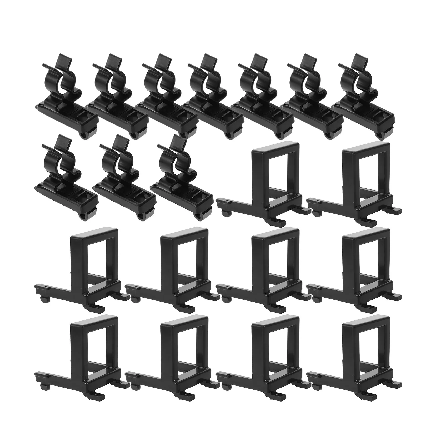 

Набор из 20 прочных крючков для инструментов на перфорированную панель, держатели для бутылок с распылителем, органайзер для гаража и мастерской, аксессуары для перфорированных панелей