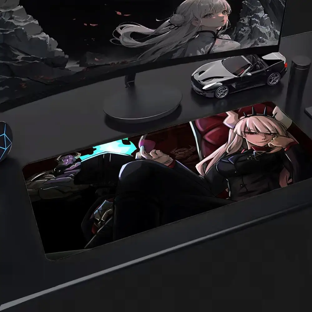 Super Helltaker Mouse Pad Keyboard Desk Mats, Kawai Rubber, Non-Slip Desk Mat, XXL90x40cm