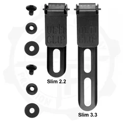 2 rozmiary Slim 2.2 3.3 Materiał ze stali nierdzewnej KYDEX Nóż Pochwa Kabury Wasit Ulti Clip DIY Make Akcesoria Część Zacisk