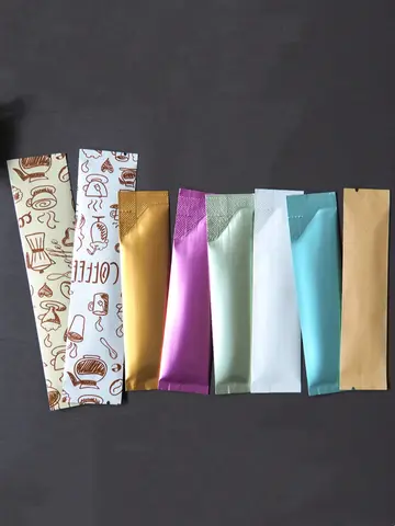 100pcs 작은 용량 냄새 증거 분말 포장 가방 휴대용 Mylar 열 밀봉 호일 주머니 소금 커피 식품 저장 공급 업체