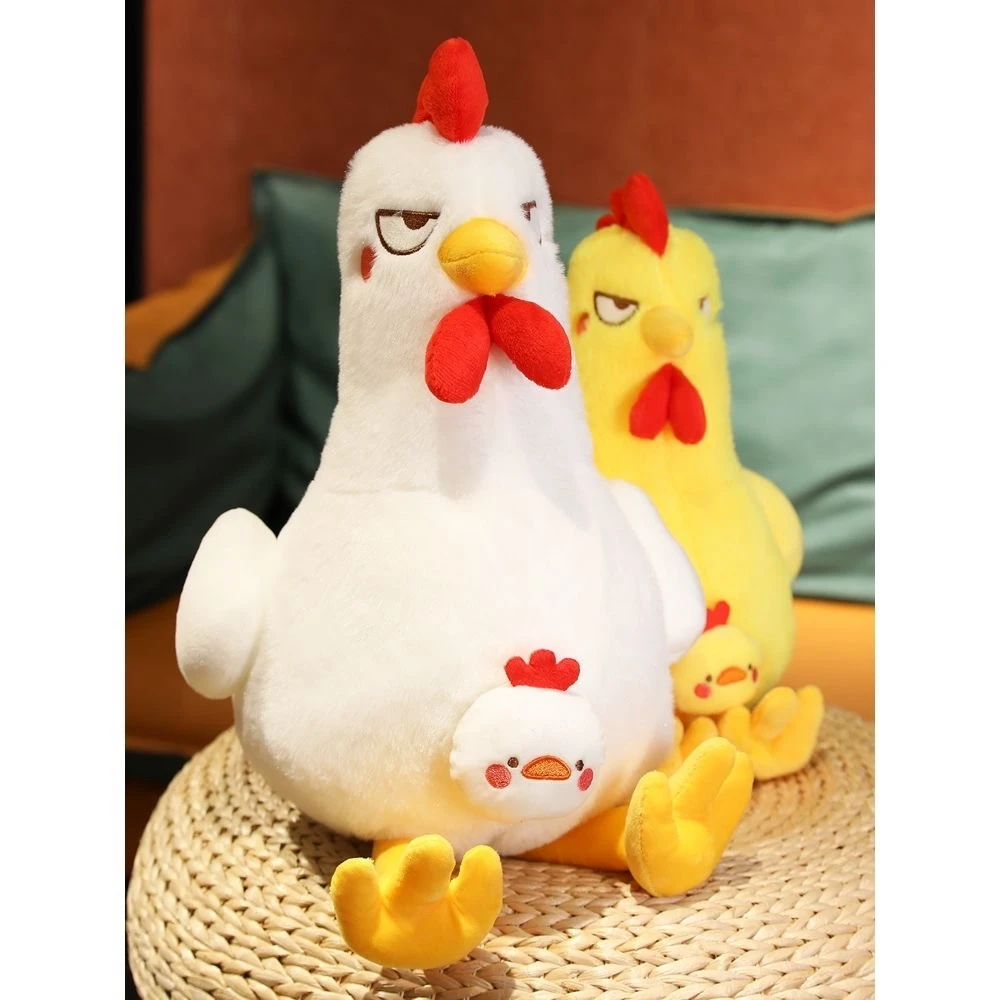 

5 Styles Angry Squat Chicken Doll Plush Toy Cute Broody Chicks Sleeping Dolls Funny Child Birthday Gift Soft Filling