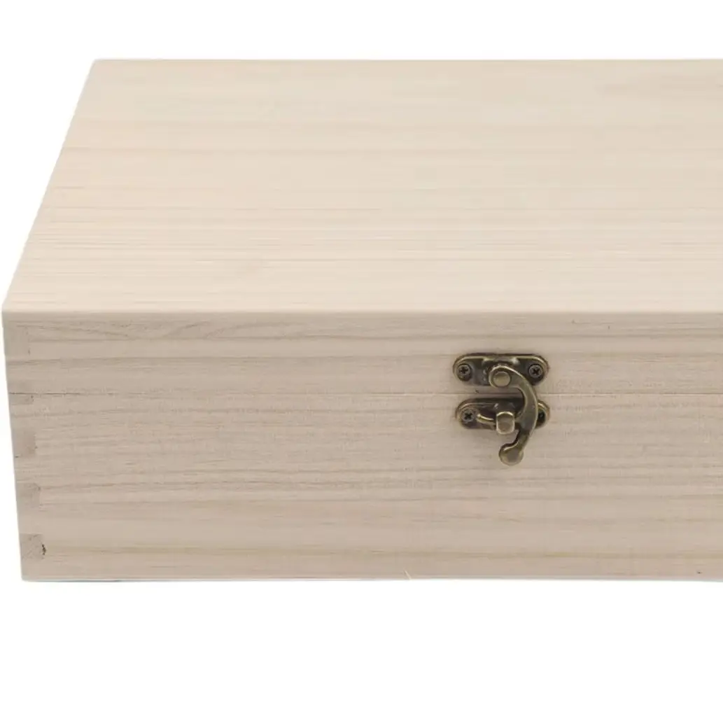 Natural Paulownia Wood Jewelry Box Two Layer Flip Top Storage Organizer For Sewing Supplies And Rings Home Decor Accessories