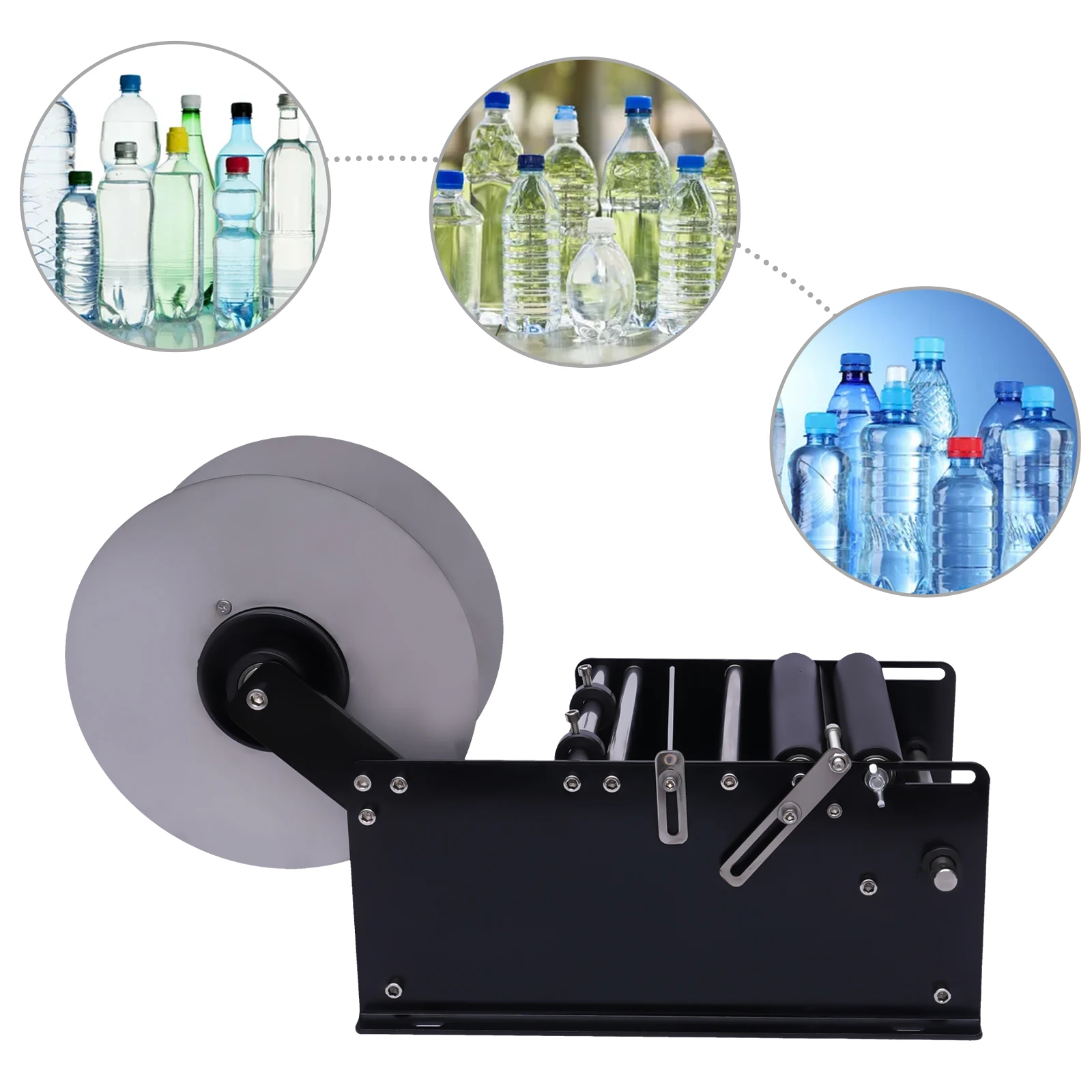 MT-30 Round Bottle Labeling Machine, Manual Round Bottle Labeling Machine, 10-30Pcs/Min Inner Diameter ≥2.9In