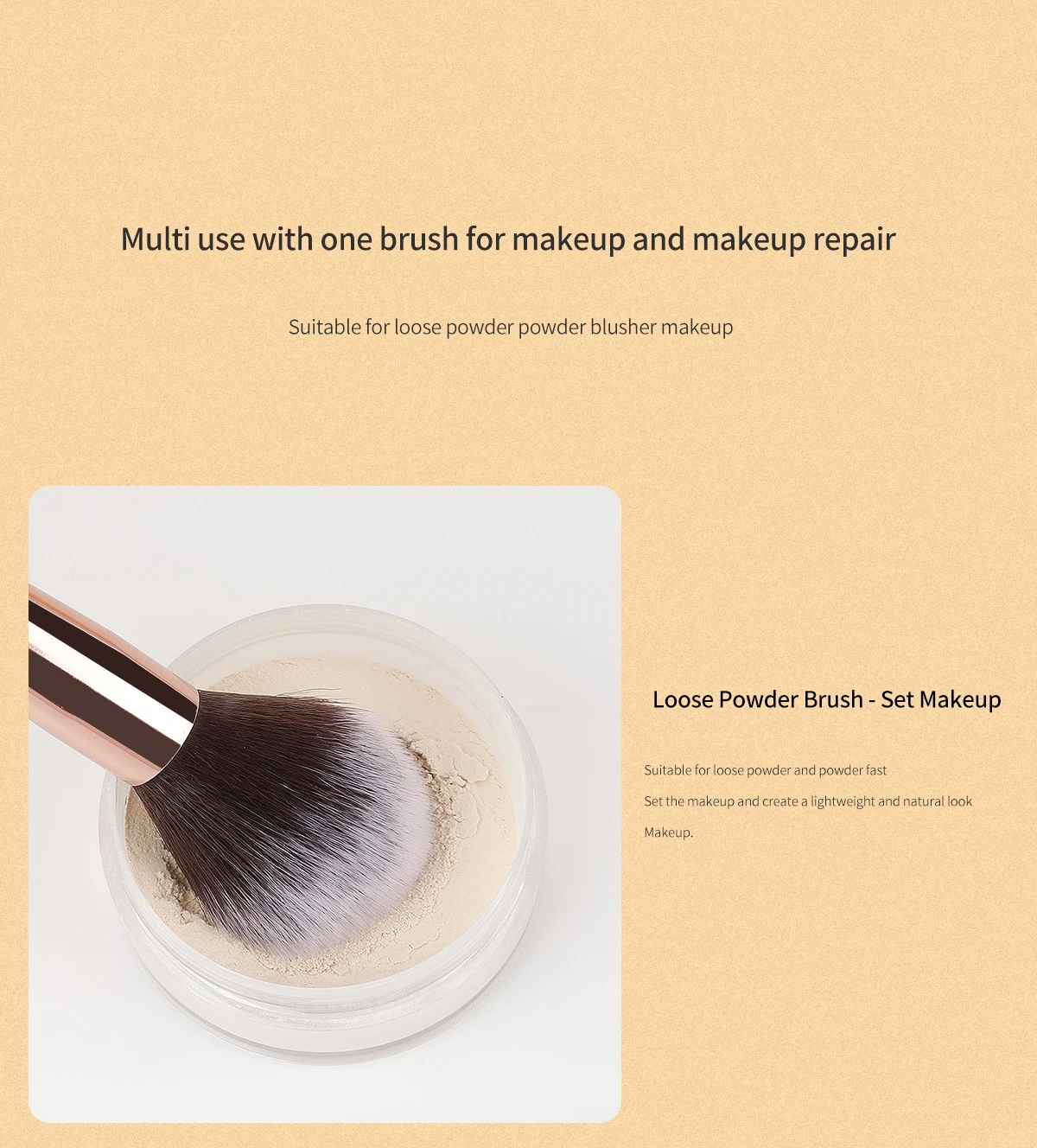 فرشاة مكياج فردية، فرشاة رخامية مضيئة للوجه، فرشاة أحمر الخدود، أداة تجميل #4