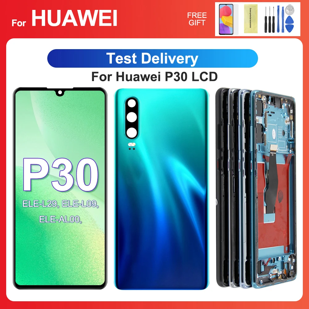 For HUAWEI P30 6.1''For  ELE-L29 ELE-L09 AL00 TL00 ELE-L04 LCD Display Touch Screen Digitizer Assembly Replacement