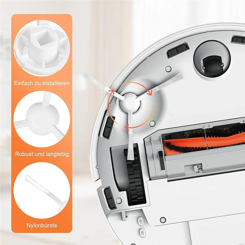 AC39-Per Xiaomi X20+ / X10+, Fordreame L10 / L10s Robot Aspirapolvere Spazzola laterale principale Filtri HEPA Sacchetti per la polvere in tessuto Mop