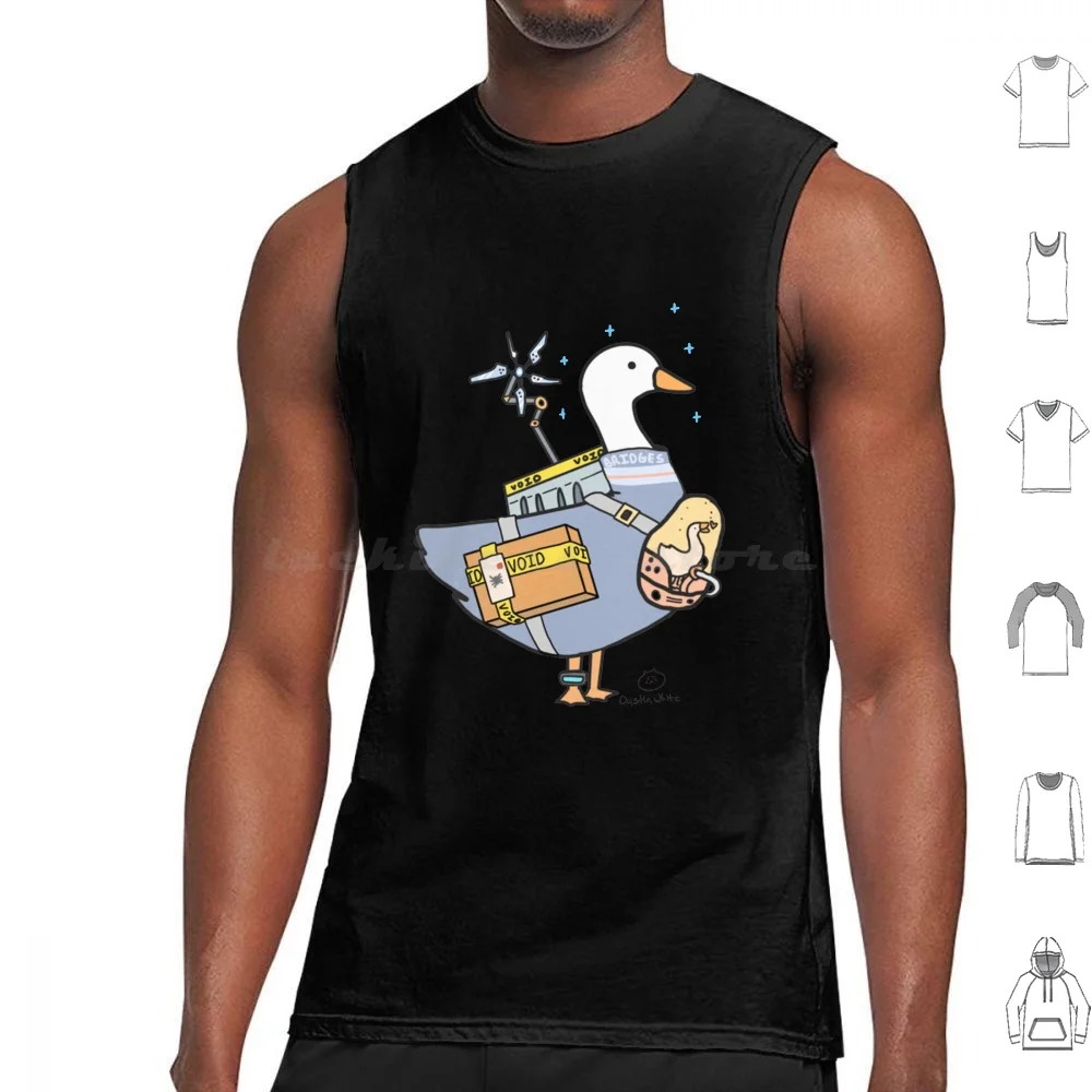 Sam Bridges As A Goose From Death Stranding Classic T-Shirt Tank Tops Print Cotton Sam Bridges Goose Death Stranding