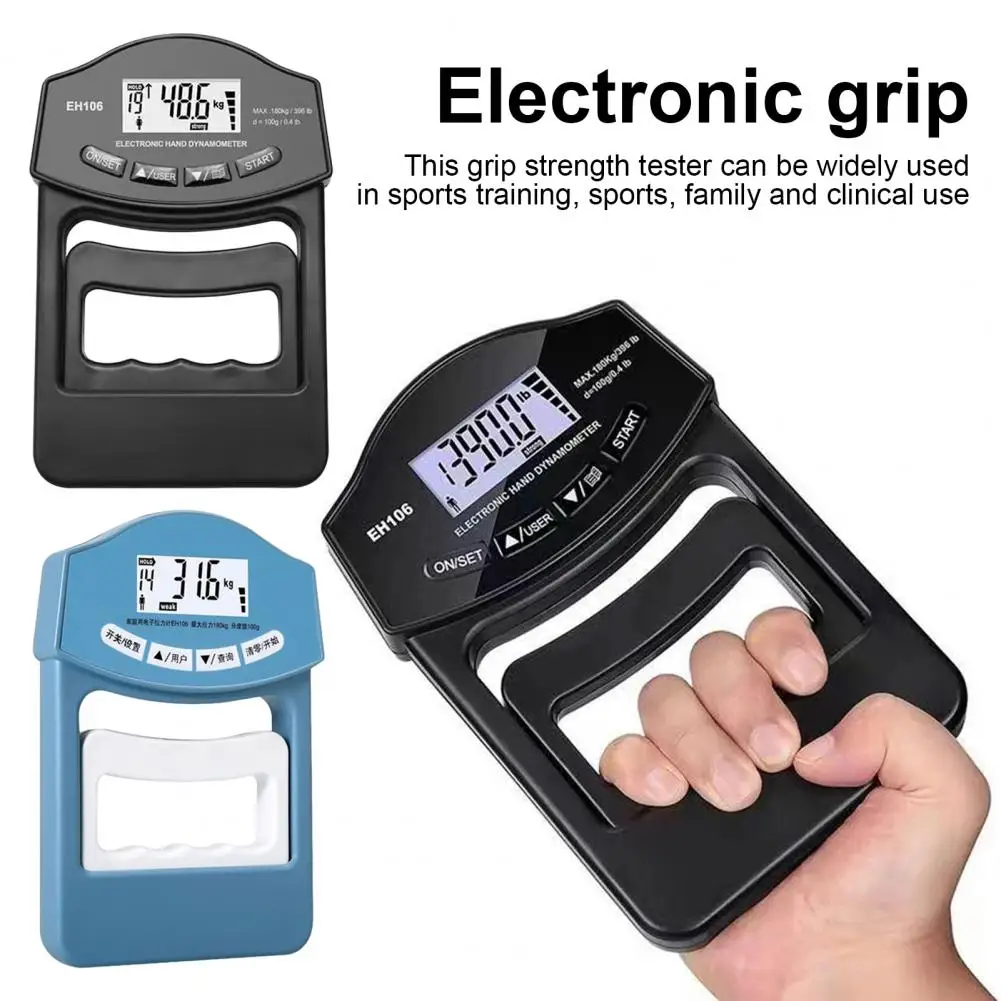 Gripsterkte Tester 396Lbs/180Kg Handgreep Rollenbank Grijper Meting Meter Digitale Grip Power Strengthener Exerciser