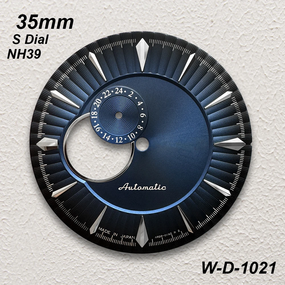 Коктейльный циферблат с логотипом S, 35 мм, подходит для механизма NH39, высококачественные полые вертикальные аксессуары для модификации часов