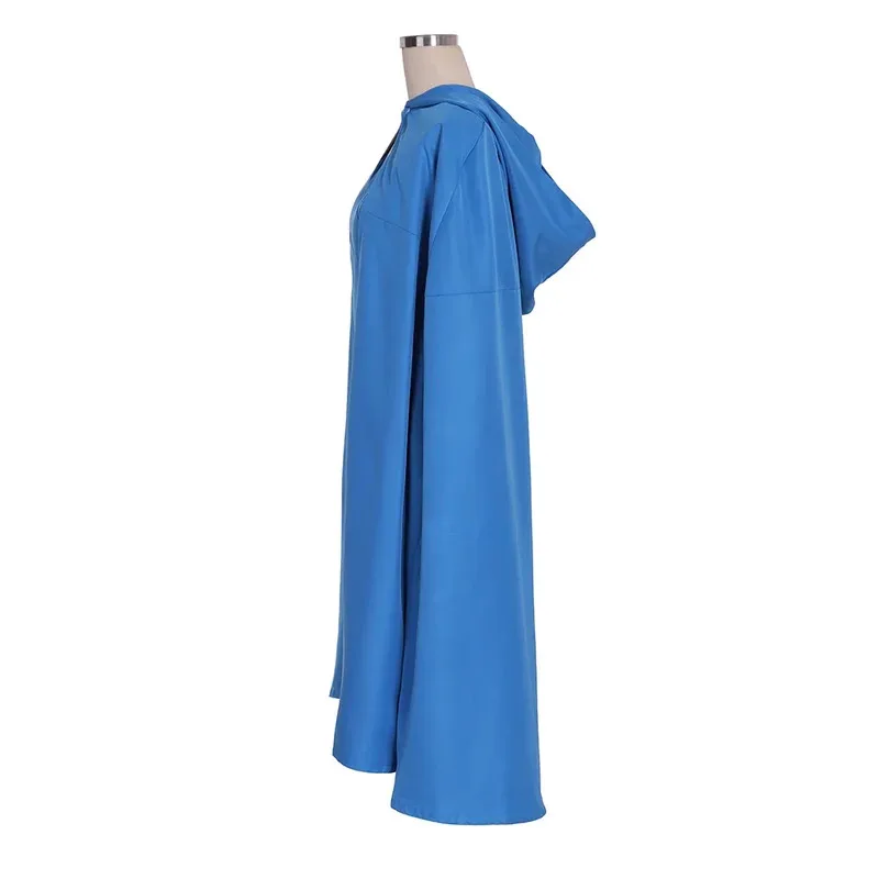 Série de TV Daenerys Cosplay Targaryen Traje Vestido Azul com Capa para Mulheres Festa de Halloween Terno de Performance de Palco