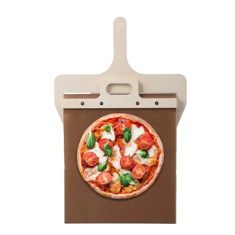 

Sliding Pizza Peel Pizza Tool Pizza Shovel Kitchen Ovens Non-Stick Sliding Pizza Shovel With Wooden Handle Pizza Accessories