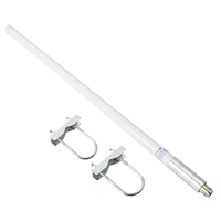 UHF 400-470mhz Fiberglass Antenna 17inch Mobile Radio GMRS Base Antenna for Ham Radio Device Repeater Mobile Transceiver