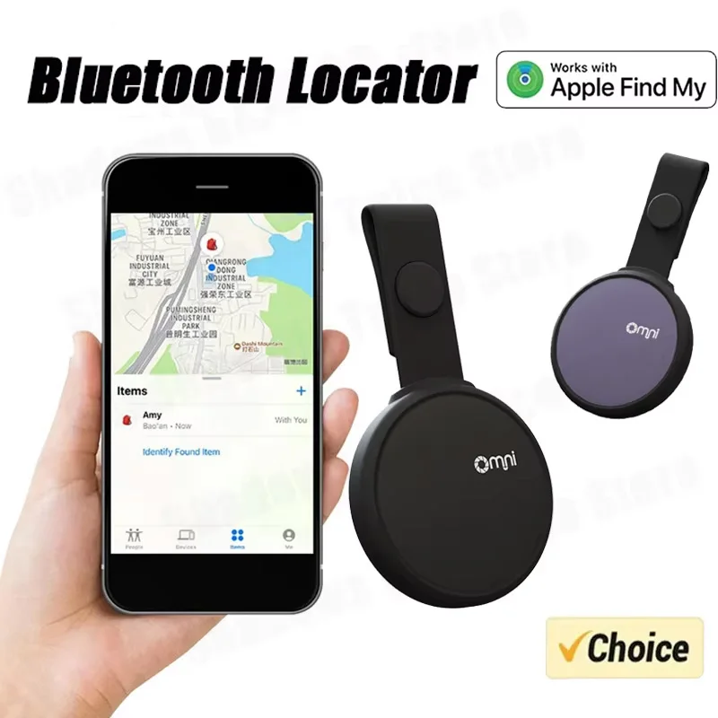 

Мини-локатор Bluetooth IPX6, водонепроницаемое соединение в один клик, работающее с Apple Find My Positioning, устройство против потери для домашних животных