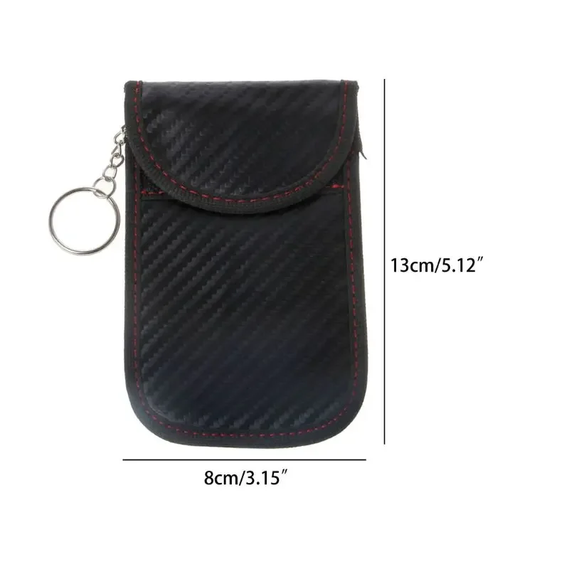 Small Outdoor Faraday Bag Signal Blocking Shield Case Protector Pouch Signal Blocker Case RF Signal Safe Lock Bag For Car Keys