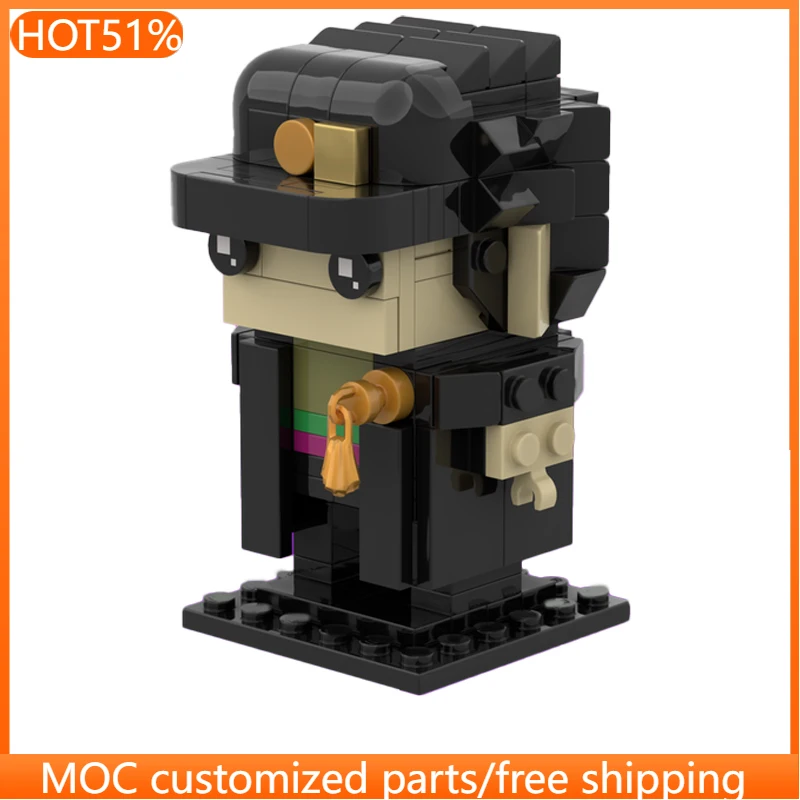 

149 PCS Brickheadz Style Kujo From Bizarre Adventure MOC Customize Modular Building Block Simple Kids DIY Boy Holiday Toy Gifts