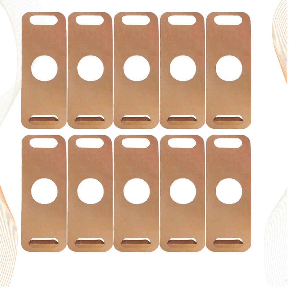 

20Pcs Disposable Takeout Cup Holder Eco Friendly Paper Coffee Tea Milk Drink Carrier Portable Packing Tray for Restaurant