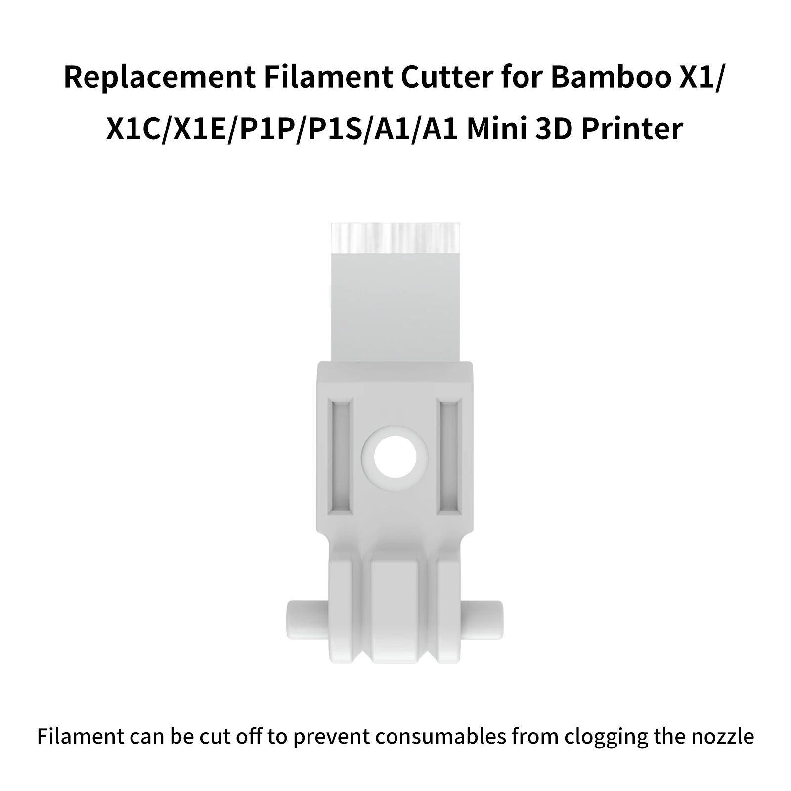 

3pcs For Bambu Filament Cutter Blades Replacement For Bambu Lab X1/P1/A1 3D Printers Cutter Spare Parts