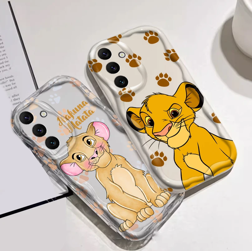 Disney The Lion King For Samsung A55 A54 A53 A52 A35 A34 A33 A32 A25 A24 A23 A22 A21S A15 A13 A14 5G Wave Oil Funda Phone Case