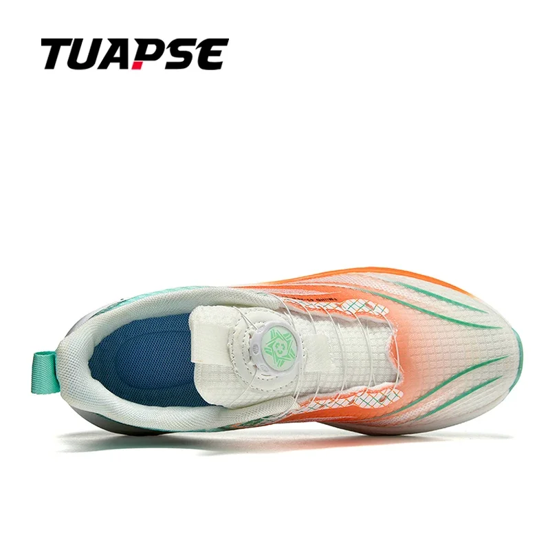 TUAPSE Men BOA Quick Lacing Running Shoes Breathable Shock-Absorption Non-slip Comfortable Sneakers Size 39-46