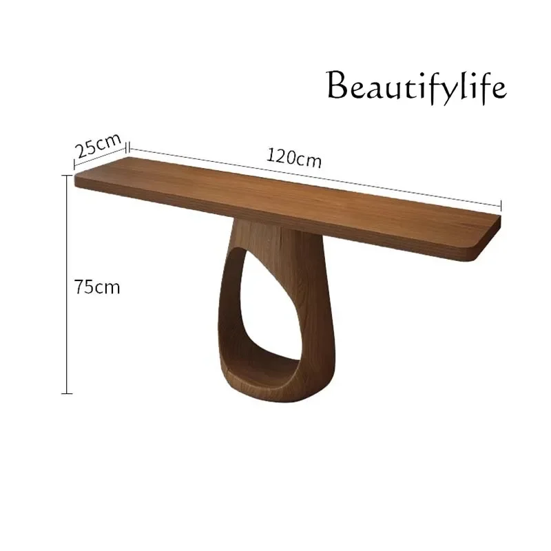 طاولة وحدة التحكم الأمريكية الكلاسيكية بتصميم فريد من نوعه في منتصف القرن طاولة وحدة التحكم الرائعة مدخل الشرفة أثاث Recibidores Para Entrada #3