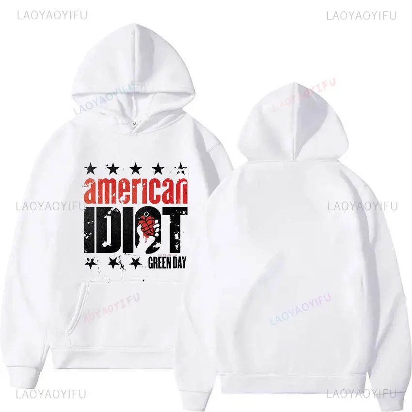 New Arrived Men Hoodie Autumn Green Day \' AMERICAN IDIOT ALBUM COVER \' Hoodies - Nuevo Y Oficial Unisex Sweatshirt Men Hoody