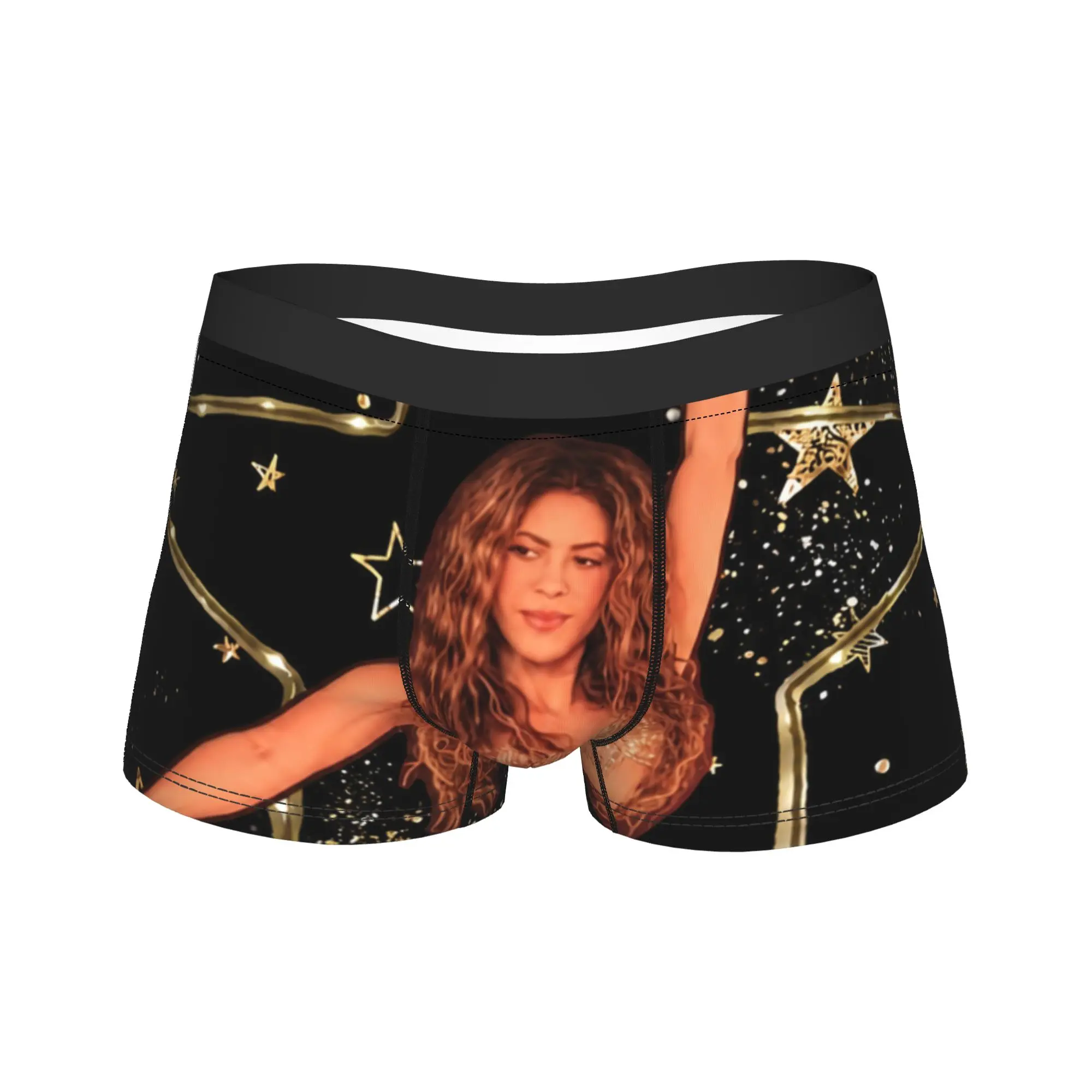Shakira Colombian Singer Men Underwear  Boxer Briefs Shorts Panties Funny Soft Underpants for Male S-XXL