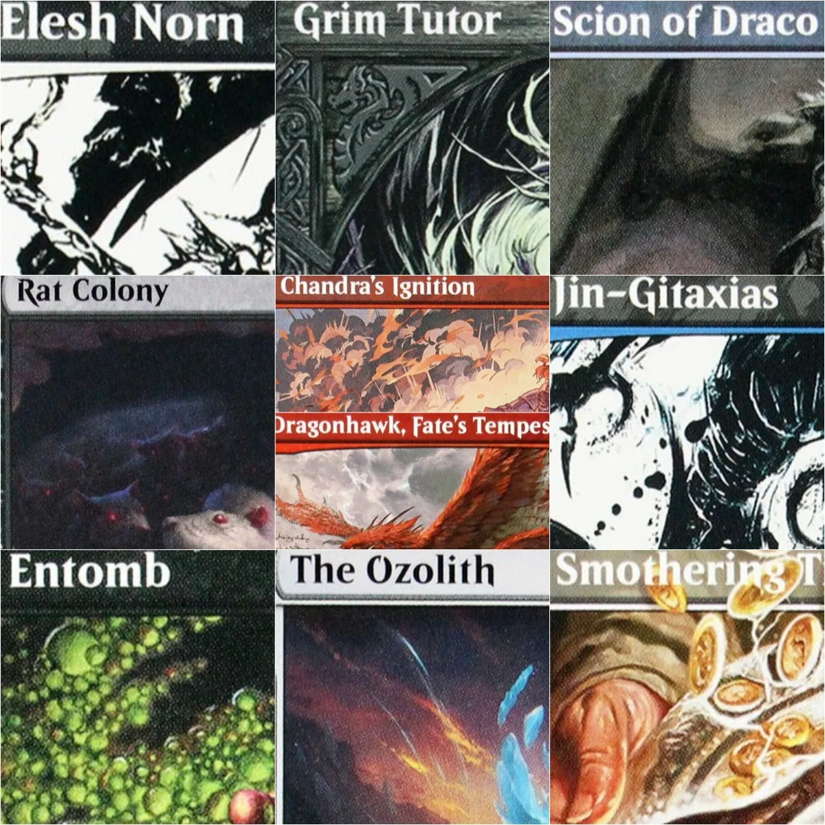 

Holo [Rat Colony/Jin-Gitaxias/Grim Tutor/The Ozolith] Magical Proxy Black Top Quality Cards Gathering Board Game Trading Cards