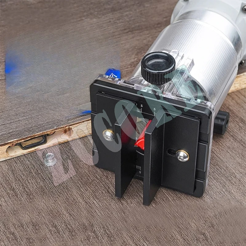 2-in-1 connector slotted bracket woodworking trimmer rack invisible fastener slotting positioner mold