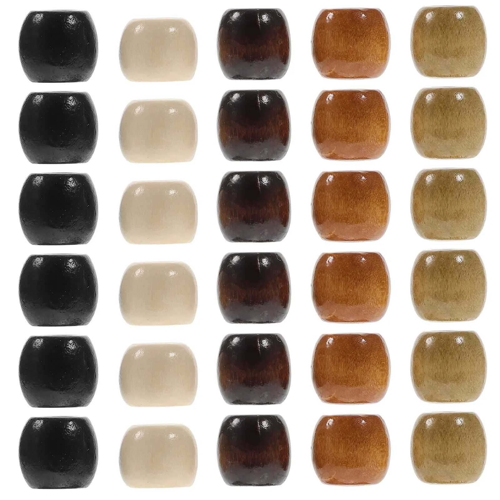 

400 шт., деревянные бусины с большим отверстием, натуральные яркие цвета, гладкие DIY ремесленные браслеты, принадлежности, бусины для поделок, принадлежности для изготовления браслетов