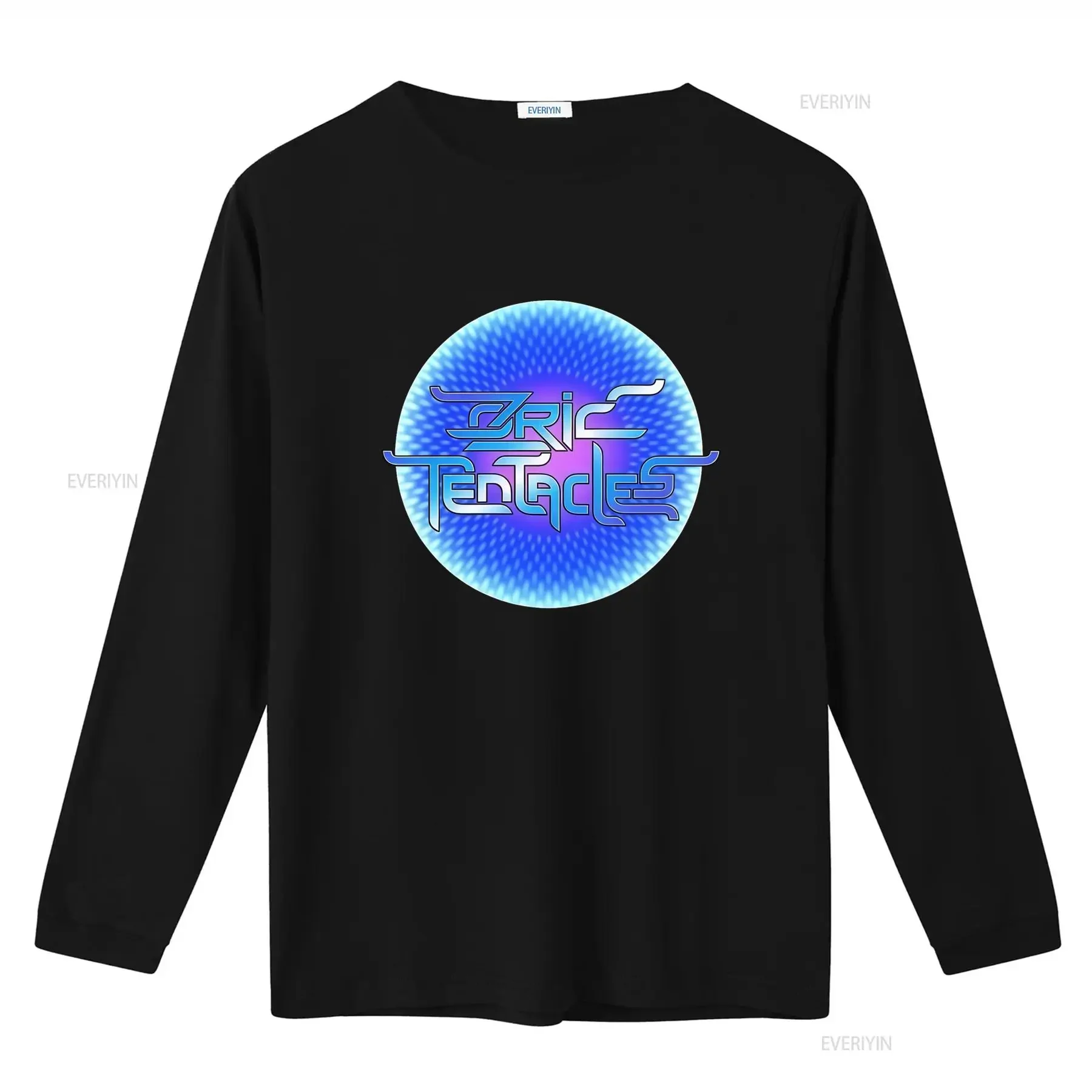 Ozric Tentacles Bubble Logo Black T Shirt New Official Band Merchandise  vintage Washed streetwear Versatile Casual Stretched