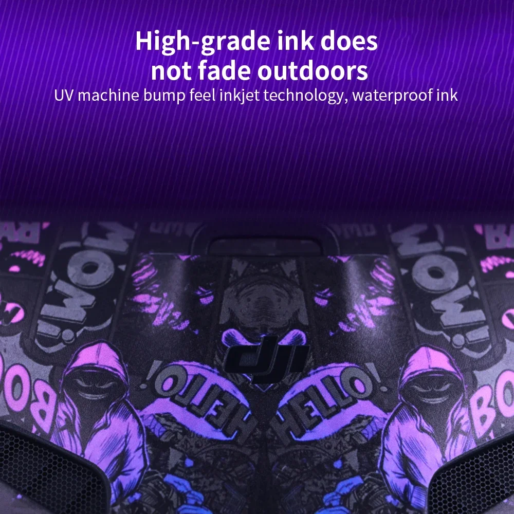 ملصقات مقاومة للماء لـ DJI Neo المضادة للخدش الملونة الجلد طبقة للزينة مجموعة واقية للنظارات N3/RC Motion 3 الملحقات