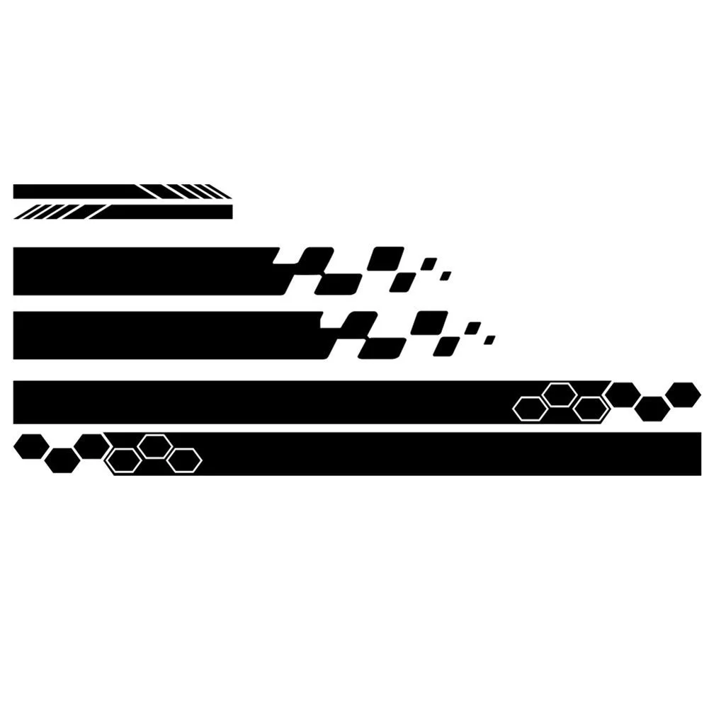 Vinyl 5 Pieces Car Side Stickers for Auto Body Racing Sports Decals Waterproof and Long Lasting for Vehicle Exterior Decoration