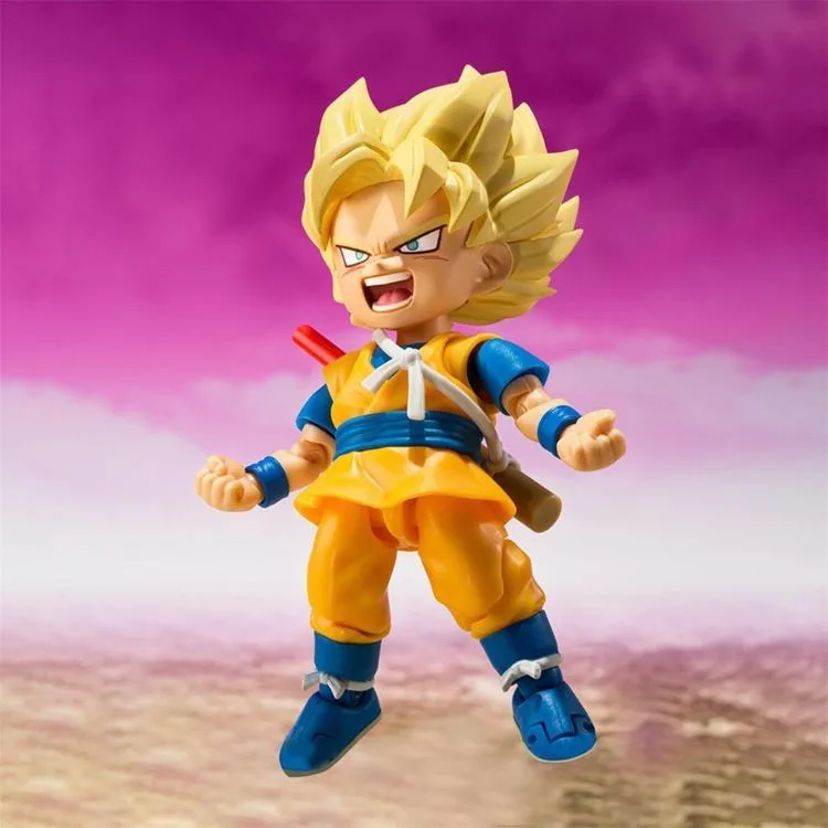Spot SaleIn Stock Original BANDAI S.H.Figuarts SHF Super Saiyan Son Goku(MINI) Daima Action Figure Model Toysin Stock view 3