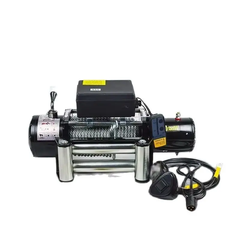 

12V/24V 3500 Lbs Winch Car Tuning Electric Winch 12/24V Handle/wireless Wire Rope ATV Winches for BeachBugg