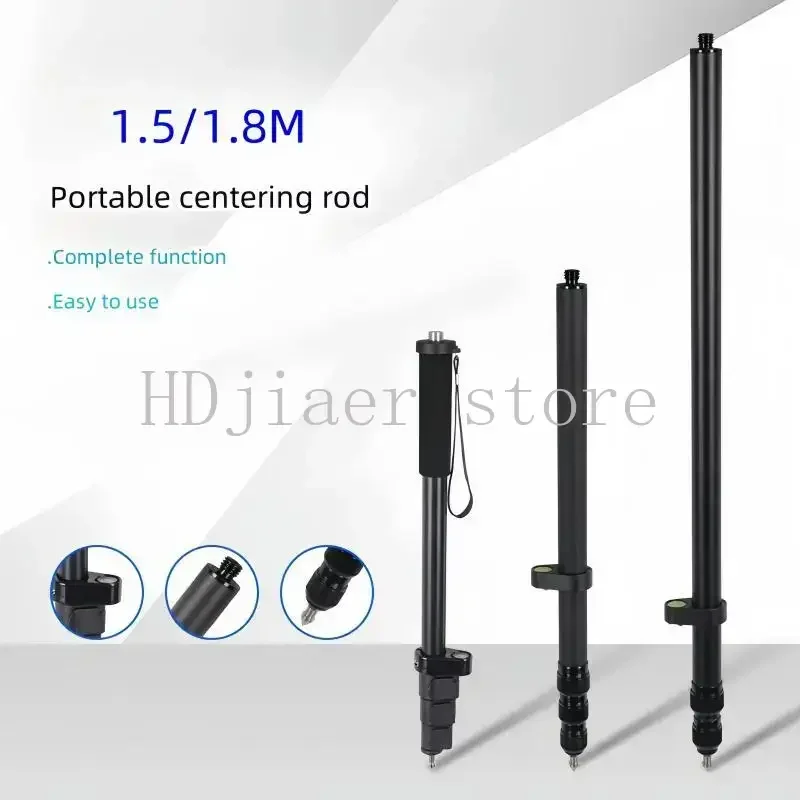 

1.5M 1.8M TELESCOPIC GNSS GPS RTK POLE PORTABLE SURVEYING CENTERING ROD