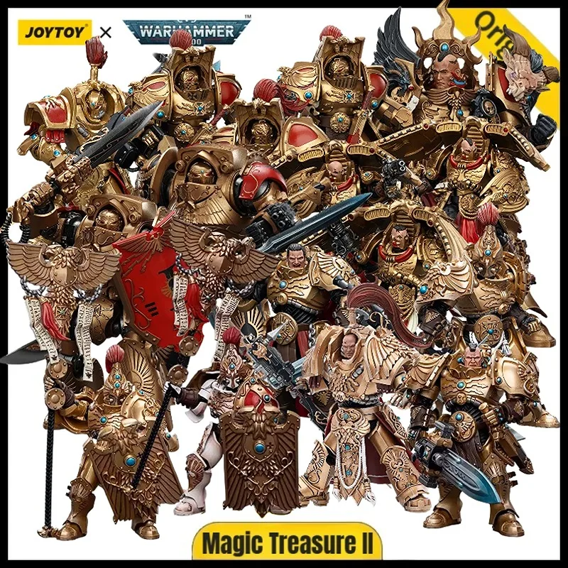 

JOYTOY 40K Legio Custodes Valdor Guardian Spear Hydon Seronis Sentinel Blade Vexilus Praetor Guardian Spear 1/18