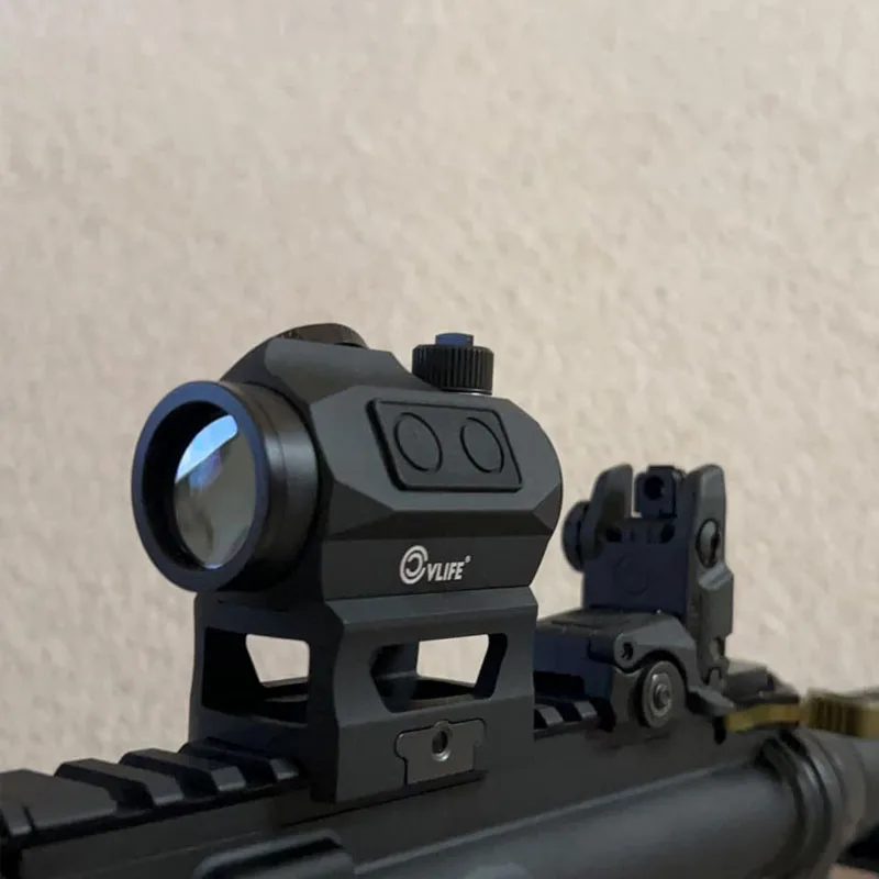 JackalHowl Red Green Dot Sight Motion Awake Auto Off 1x20mm 2MOA Red Dot Scope Absolute Co Witness Riser IPX7 Optics Refle