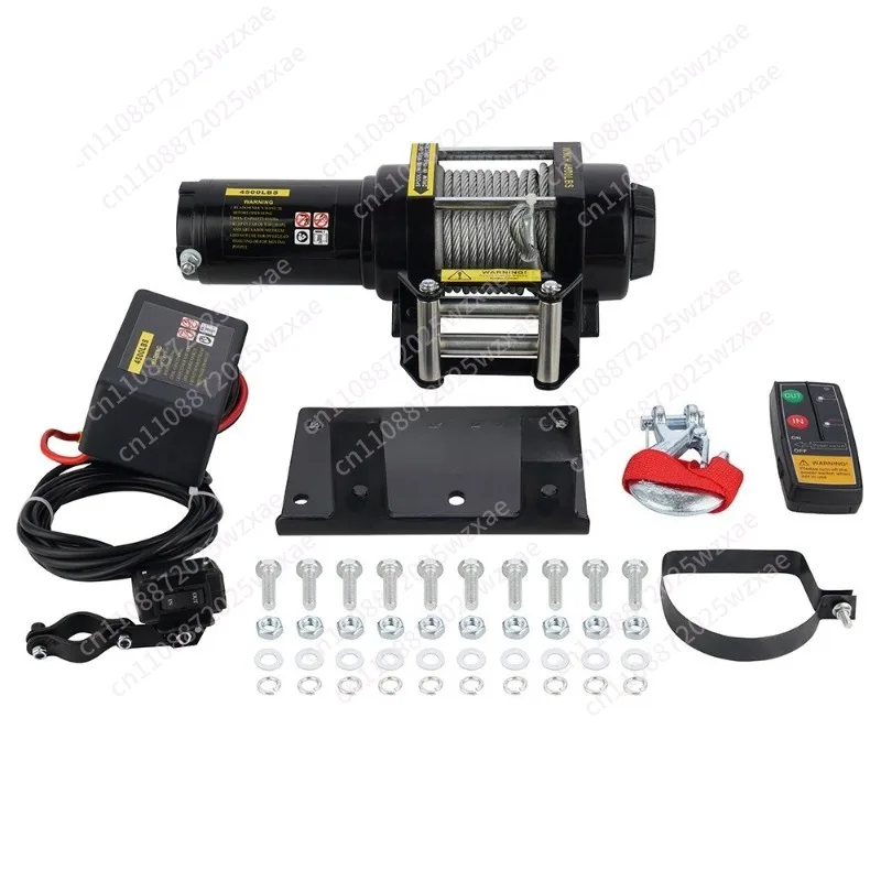12V/24V 4500 Pound  Winch, ATV Winch, Car Winch, Portable Winch