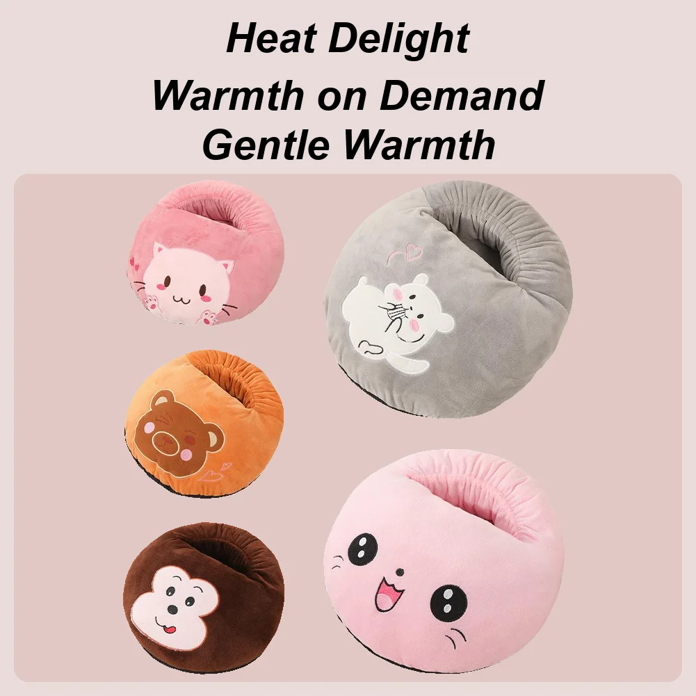 Winter Electric Foot Heating Pad USB Charging Soft Plush Washable Foot Warmer Heater Improve Sleeping Household Foot Warming Mat