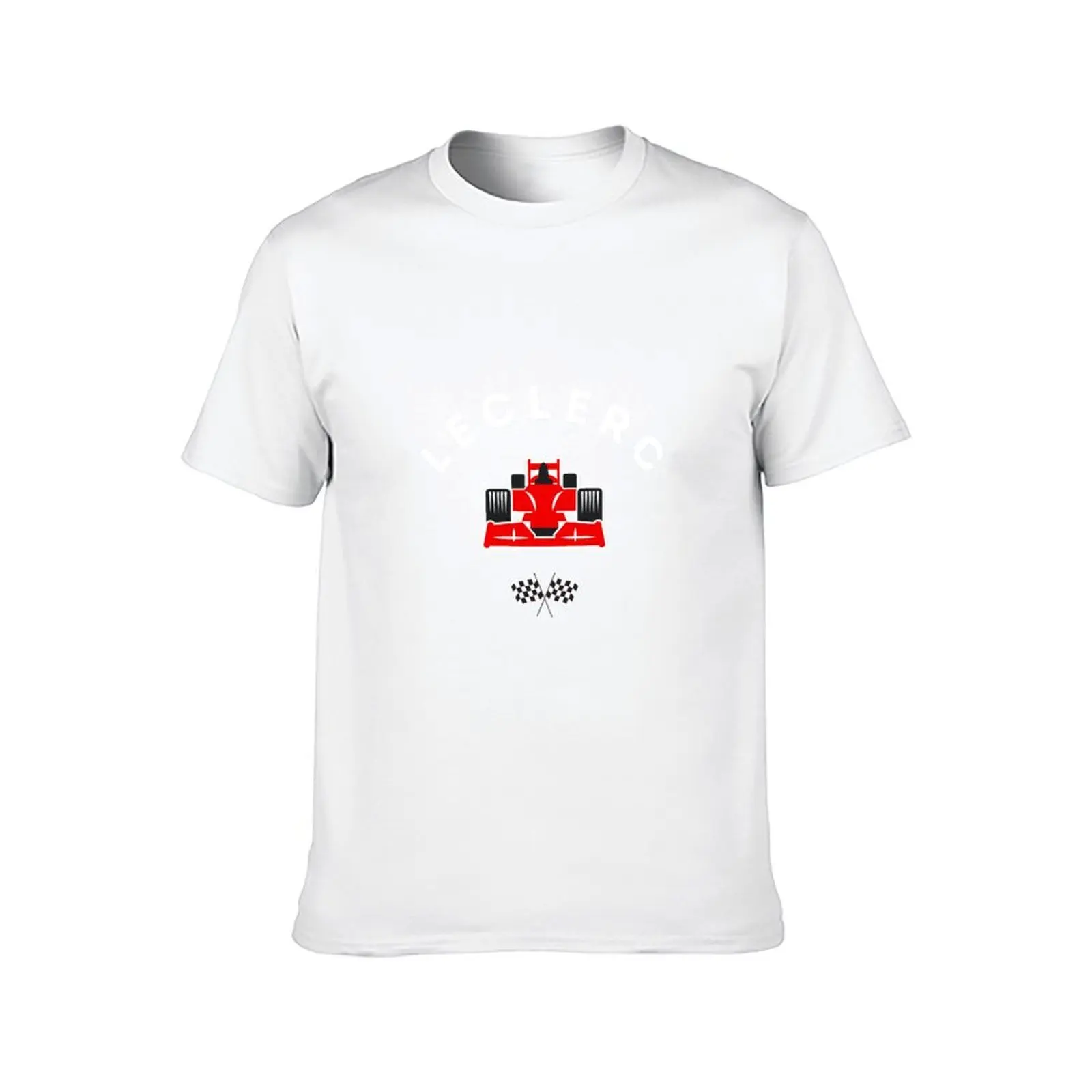 تي شيرت Leclerc Collection تي شيرت قطني أسود عادي للرجال حزمة تي شيرت للرجال جرافيك مضحك تي شيرت