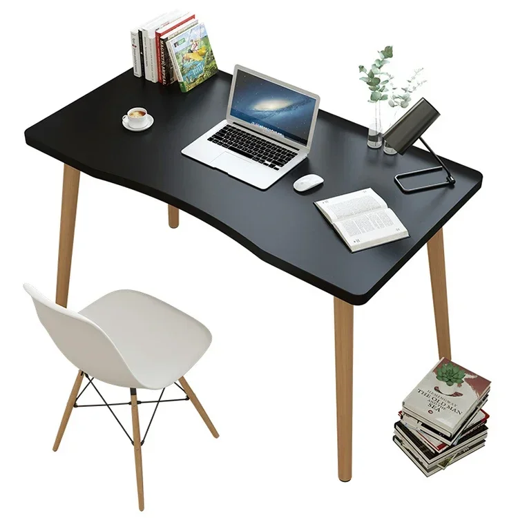 Nordic Modern Home Computer Desk Simple Bedroom Office study desk Ergonomics Concave arc-shaped round table corner