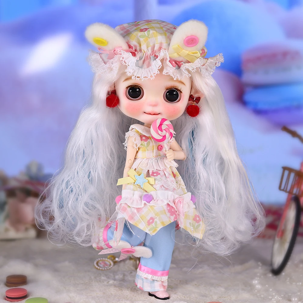 ICY DBS Blyth Doll 30cm Versatile Multi-Style Outfit Set Hand-Painted Makeup Fair & Tan Skin 19 Joints Doll Girls Festival Gifts