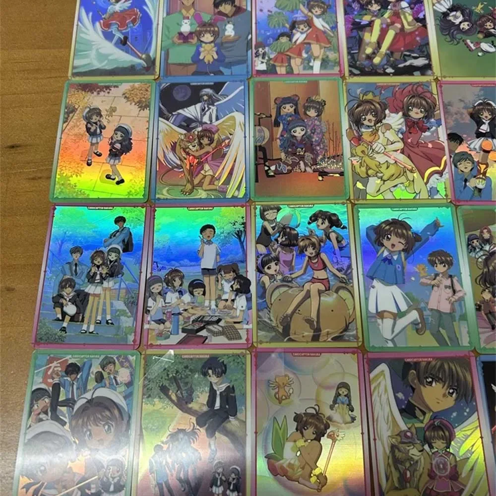 DIY Cardcaptor Sakura Original Series Set 36pcs KINOMOTO SAKURA Tomoyo Daidouji TV PVC Flash Card Anime Collection Card Gift