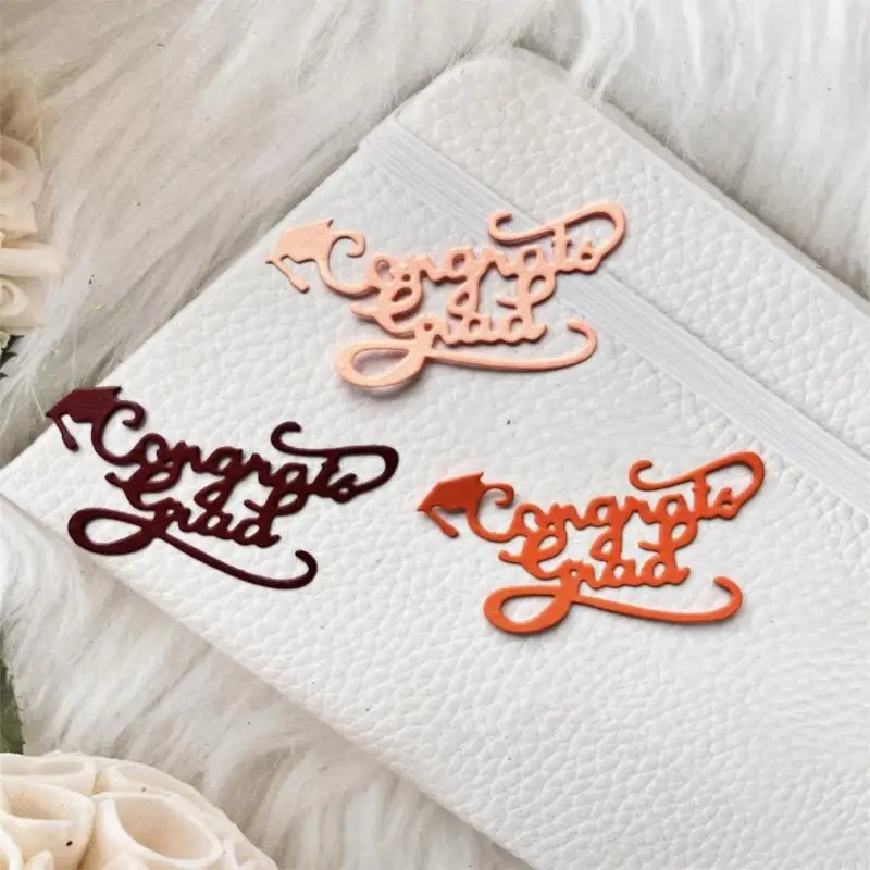 R66A Wisuda Selamat Pemotongan Cutting Dies Scrapbooking Stensil Metal Die Cuts Kartu Embossing Diy Foto Album Template Cetakan