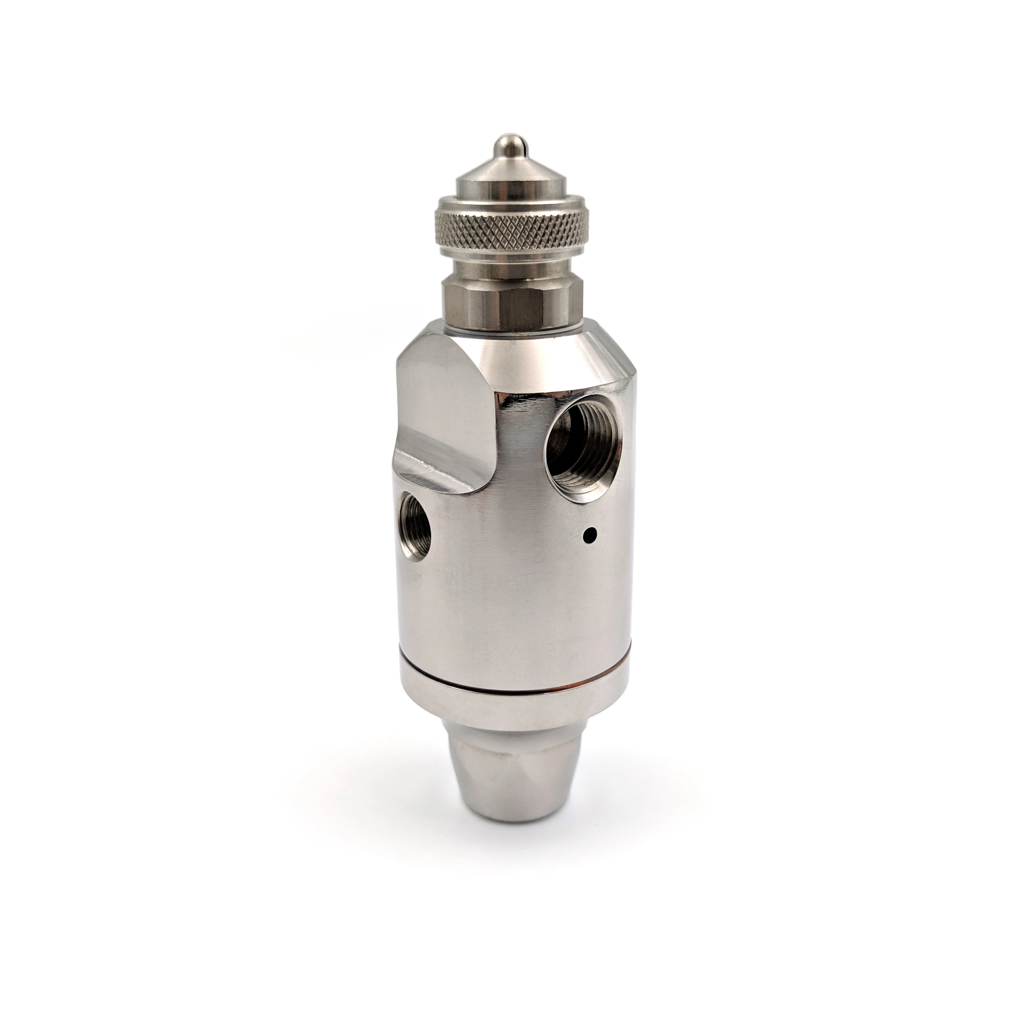 1/4 JAU Automatic Anti Drip Air Atomizing Nozzle Stainless Steel Two Fluid Mist Nozzle Humidification Lubrication Spray Nozzle