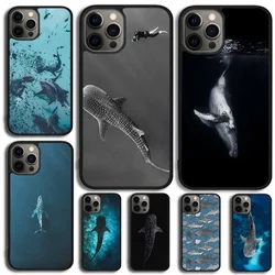 Whale Sharks Fish Phone Case For iPhone 17 Air 16 15 14 13 12 11 Pro Max Plus Max Cover Shell coque