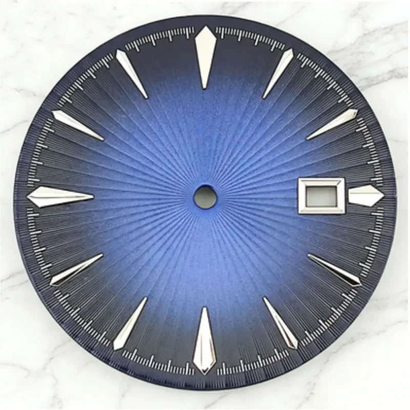Presage 35mm black sky blue watch dial single calendar suitable for NH35 NH36 automatic mechanical movement replacement pointer